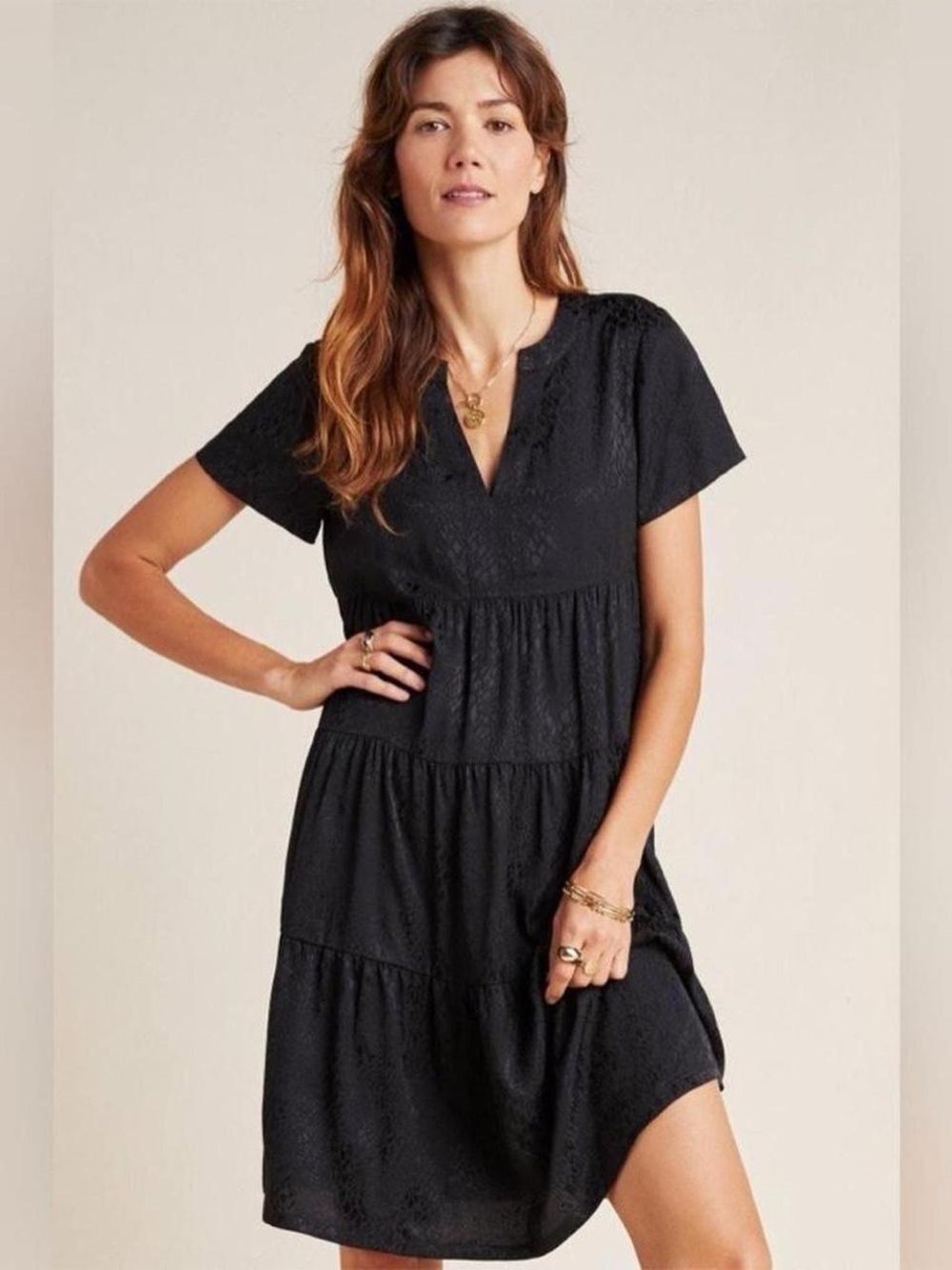 Maeve by Anthropologie Sacha Jacquard Tiered Tunic